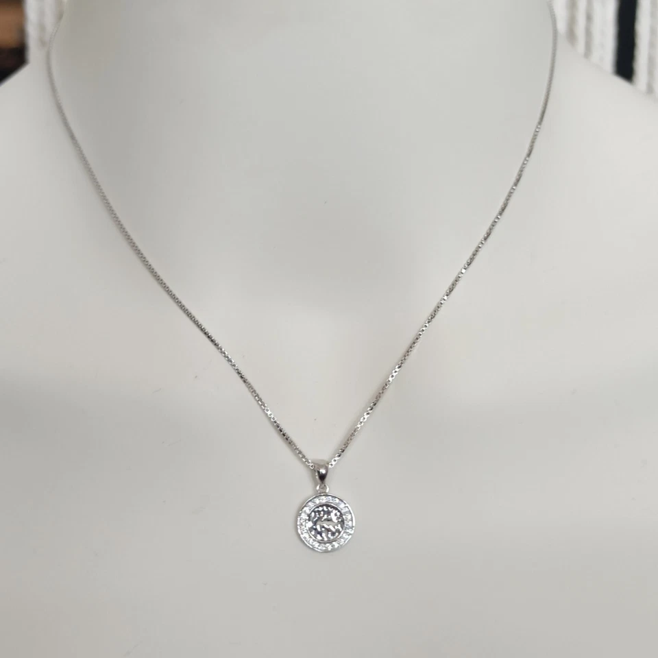 Collar Shema Israel Hombre Plata 925 Pequeño Colgante Mujer Judío Amuleto Cristal Foto 3 de 4