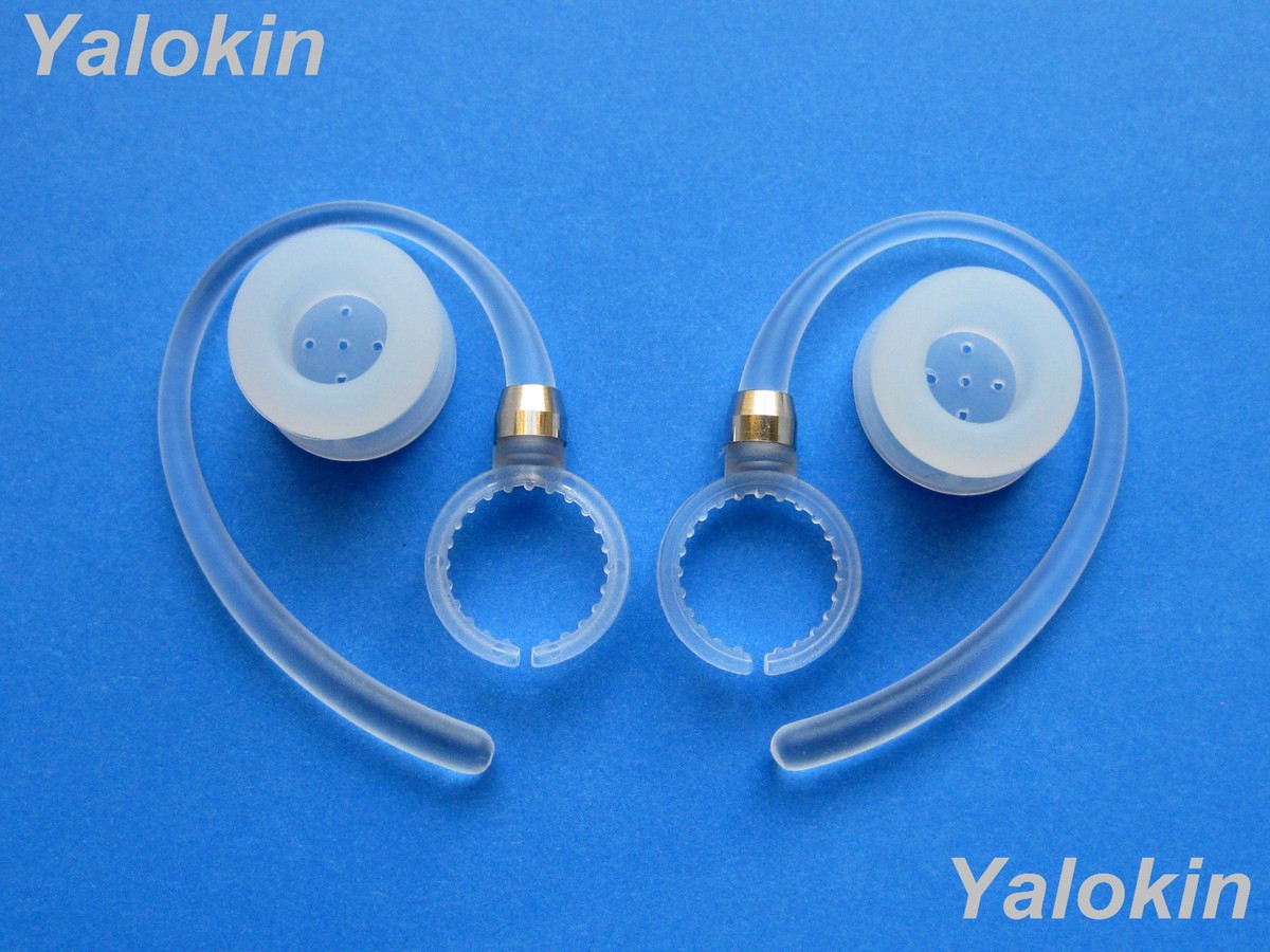 2-Piece Gray Earhooks & Earbuds Replacement Set For Motorola HX600 Boom-Style Headsets
