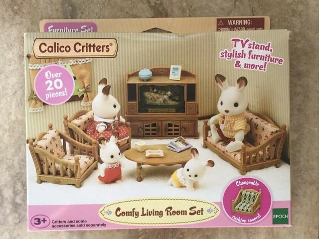 calico critters comfy living room set