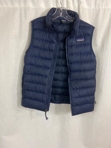 Patagonia Boys Navy Zip Up Lightweight Puffer Vest- Size S (7-8) - Picture 6 of 6