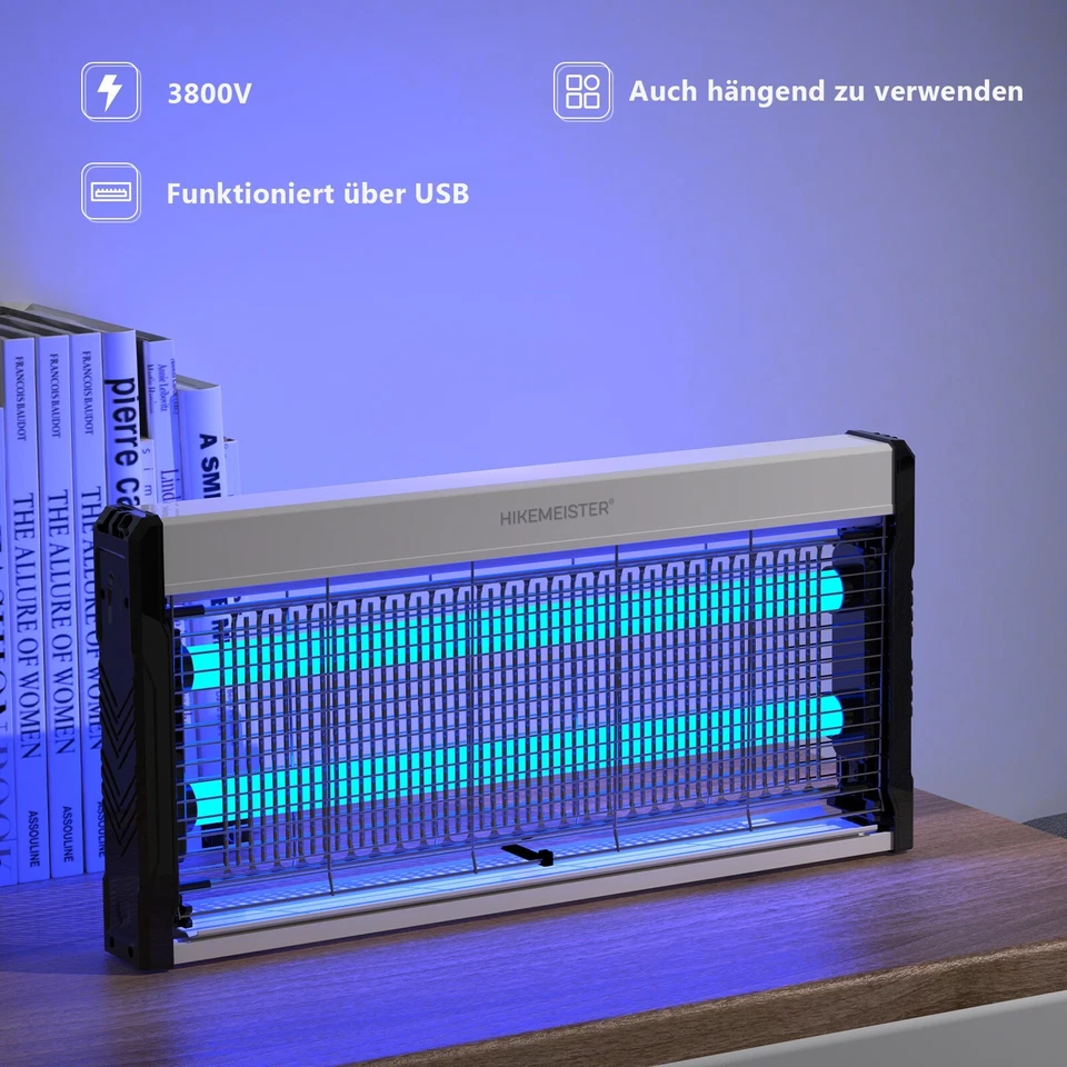 HikeMeister ® Insektenfalle UV Mückenlampe Insektenvernichter Fliegenfänger 20W - Bild 3 von 4