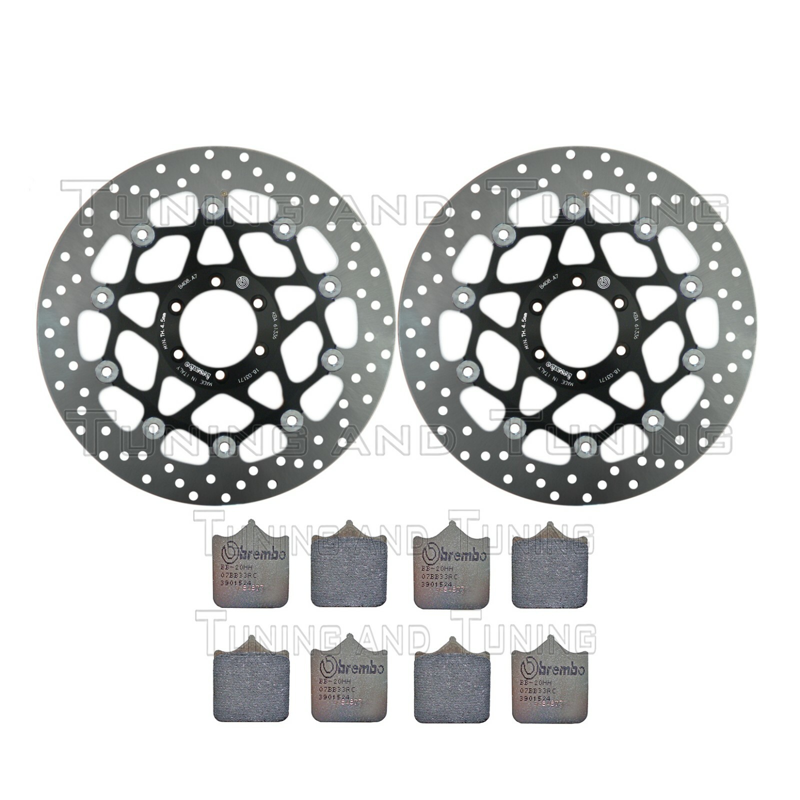 Dischi Freno Anteriori + Pastiglie TARAZON Per Kawasaki Z750/ZR-7 1996-2007 - Foto 9