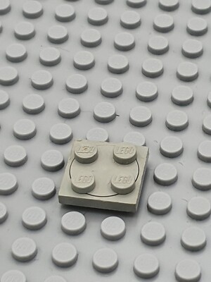 LEGO  5x Hinge Drehscheibe Brick 2x2 - 3679+3680 - Alt Hellgrau Lightgray