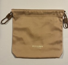 BURBERRY Goddess Beige Pouch Toiletry Cosmetic or draw string Bag Promo NWT gift