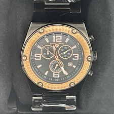 Swiss Legend Watch Men’s SL-40025P-BB-11-SB Throttle Chronograph Black Dial New!