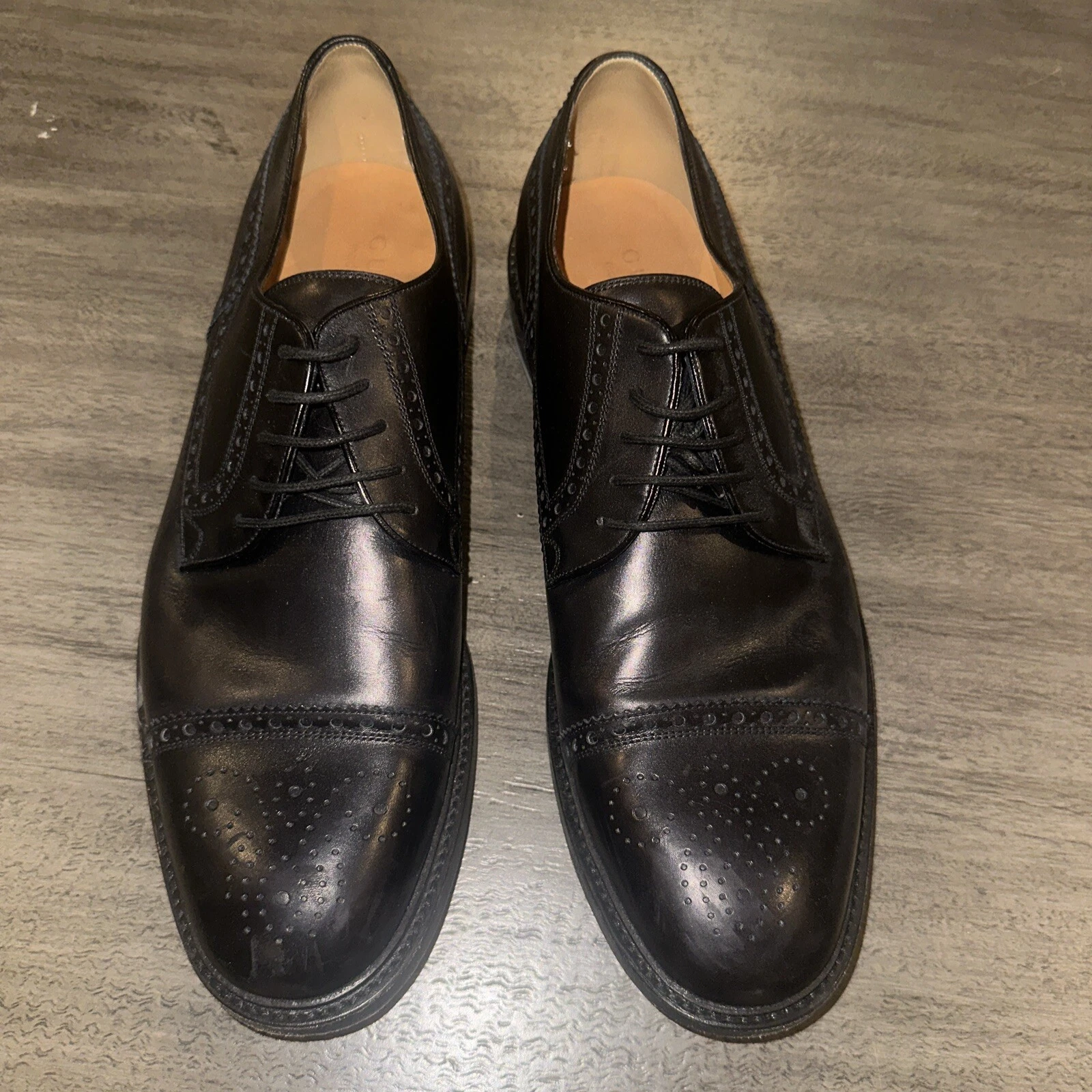 Chaussures habillées noires à lacets homme Gucci US 12