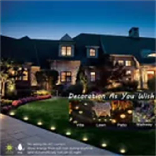 12 Pack Solar Ground Lights 8 LED Garden Lights Solar Powered For Patio Pathway - Picture 4 of 20