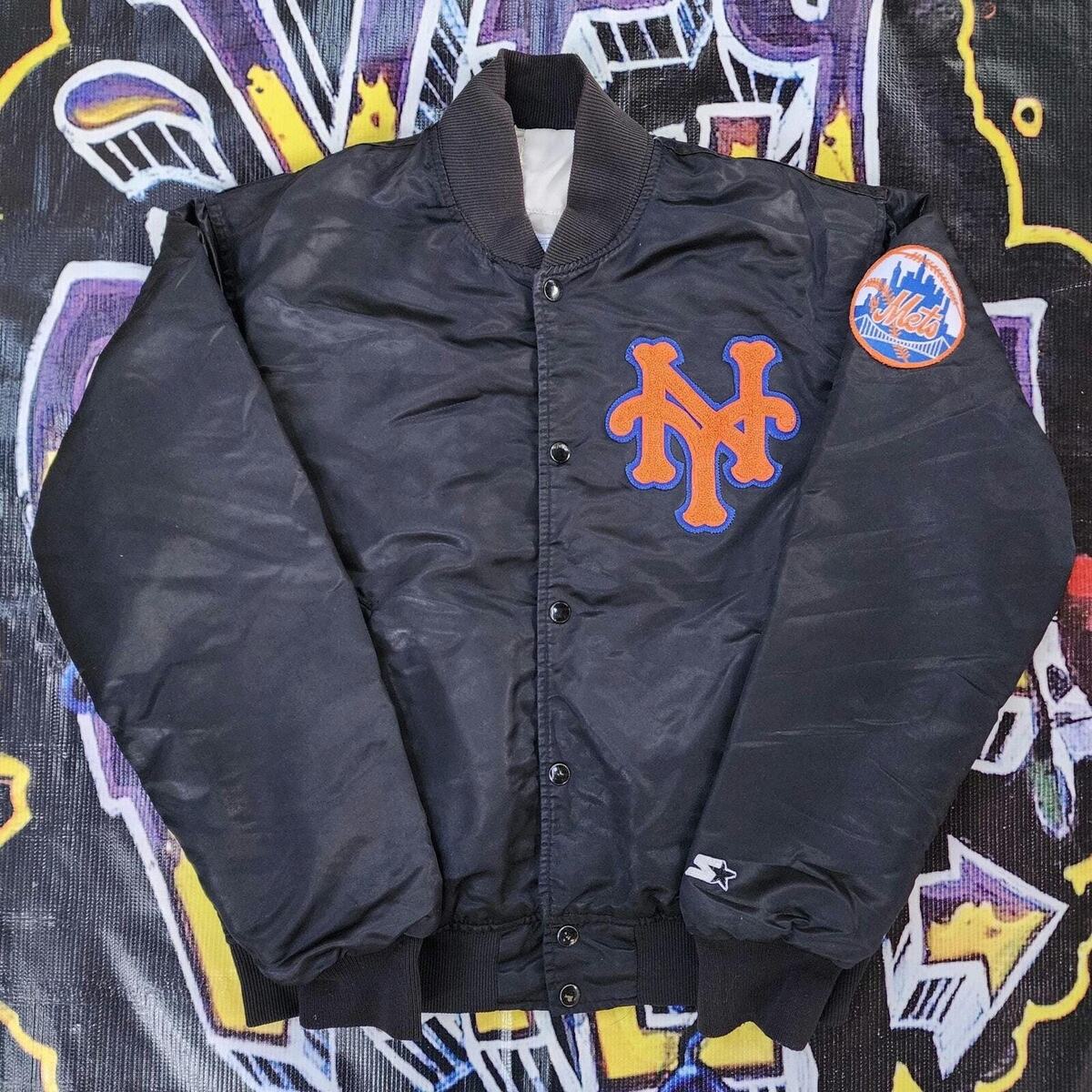 Vintage 1990s New York Mets Starter Satin Bomber Jacket Vintage 1990s New York Mets Starter Satin Bomber Jacket