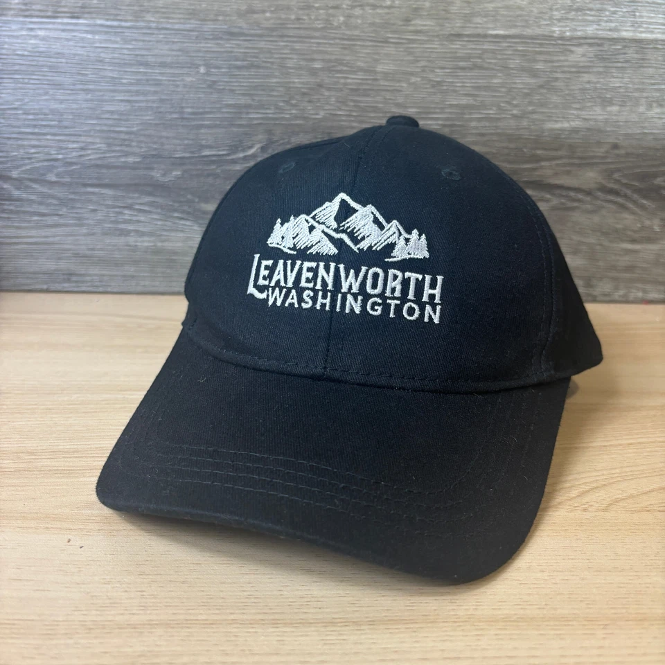 Gorra Leavenworth Snap Back negra Washington exterior ajustable Foto 3 de 4