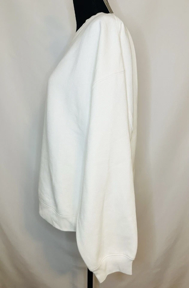 J. Crew наследия флис укороченный уютный пуловер толстовка слоновой кости женщин XL новый с Ярлыками - Изображение 2 из 4