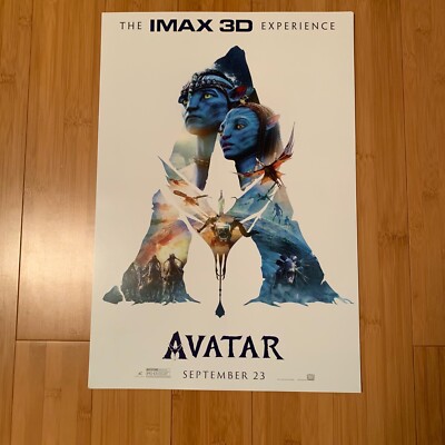 AVATAR 3D: RE-RELEASE AMC Exclusive  IMAX 3D LIMITED EDITION 13x19 POSTER Disney