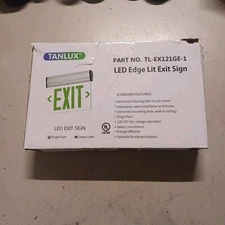 Tanlux LED Edge Lit Exit Sign Part No. TL-EX121GE-1