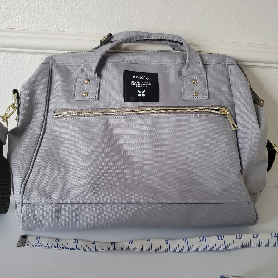 Bolso Bandolera Anello Gris Grande Anello Japón Mujeres Hombro Mango Superior Carrot Co Foto 3 de 4