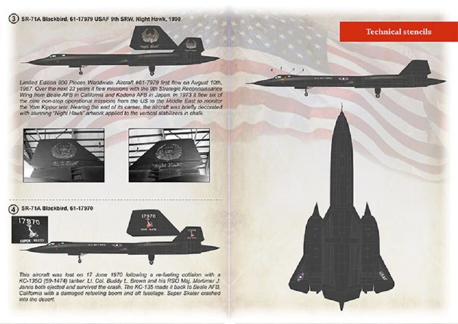 Print Scale 72-435 Lockheed SR-71 Part-1, 1:72 Decals for aircraft model kit - Image 4 of 4