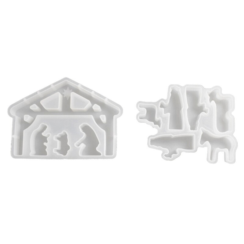 2-Piece Silicone Resin Mold with Prayer Design for Tables & Bedrooms
