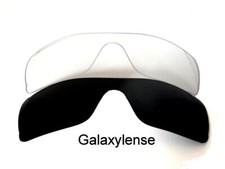Galaxy Replacement Lenses For Oakley Batwolf Black Clear Polarized 100 UVAB 2Set