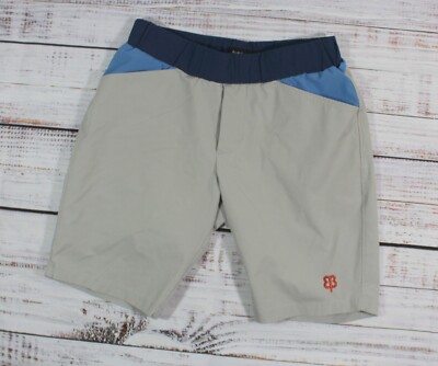 BETABRAND S WOMEN'S MICROFIBER STRETCH BERMUDA SHORTS IN BEIGE/BLUE MADE  USA | eBay