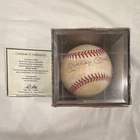 Mickey Mantle Signed Baseball w/ Original COA - Estate Find As Is