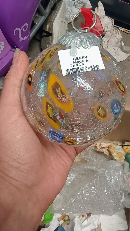 Beautiful Handblown Glass Ornament Made In India.