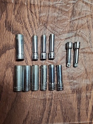 Lot of 38 S-K SK Tools 1/4'' Drive SOCKETS - SAE Duplicates 3/16  To 1/2 