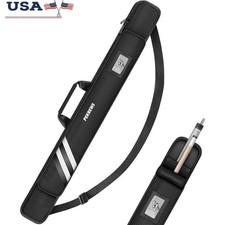 Durable Waterproof Pool Cue Case 1x1 Billiard Stick Bag Padded Storage New