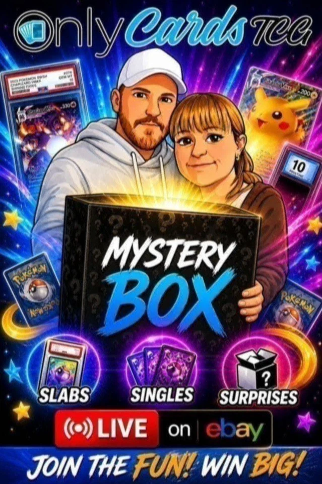 OnlyCardsTCG Pokemon Stream *Mystery Boxes* Suprise Sunday