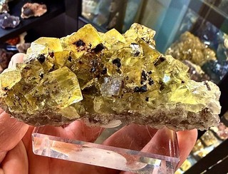 ⚒ Fluorit gelb Niederschlag Erzgebirge Sachsen Deutschland 🔝💥