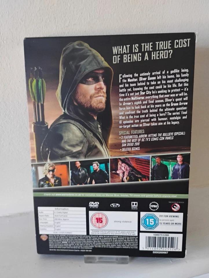Arrow: The Eighth and Final Season DVD (2020) Stephen Amell, CLEAN DISCS - Image 2 of 2