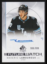 2024-25 SP Authentic Maveric Lamoureux Rookie Auto 908/999 Utah Hockey Club #182