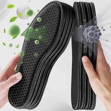 Bamboo Charcoal Antibacterial Insoles for Shoes Deodorant Running Sports