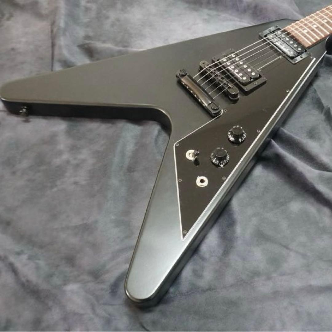ギター Gibson USA Flying V Tribute Satin Ebony Gibson Flying V Tribute 2019 Satin Ebony Safe Packing! | eBay
