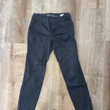 Old Navy Women's Gray Mid-Rise Straight Leg Dress Pants Size 2 Pixie Ankle Pants