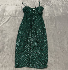 Windsor Green Sequin Sleeveless Bodycon Dress Size M