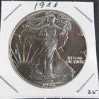 1988  American Silver Eagle - 1 oz Silver - Brilliant About Uncirculated