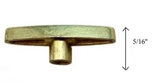 Replacement T Key for Sankyo Music Box Movements Brass size 5/16" No returns