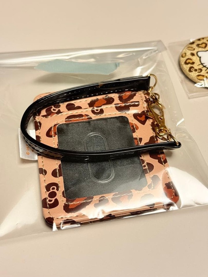 Hello Kitty leopard print stuffed animal and card case batch set | eBay