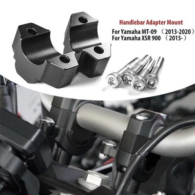 Handle Bar Riser Clamps Extend Handlebar Adapter Mount For Yamaha MT-09 XSR900