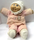 1982 Cabbage Patch Kids Bald Boy Doll Blue Eyes 1 Dimple Faded Outfit Hat
