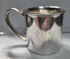 VINTAGE LUNT #112-D DOLPHIN STERLING SILVER BABY CUP 54grams