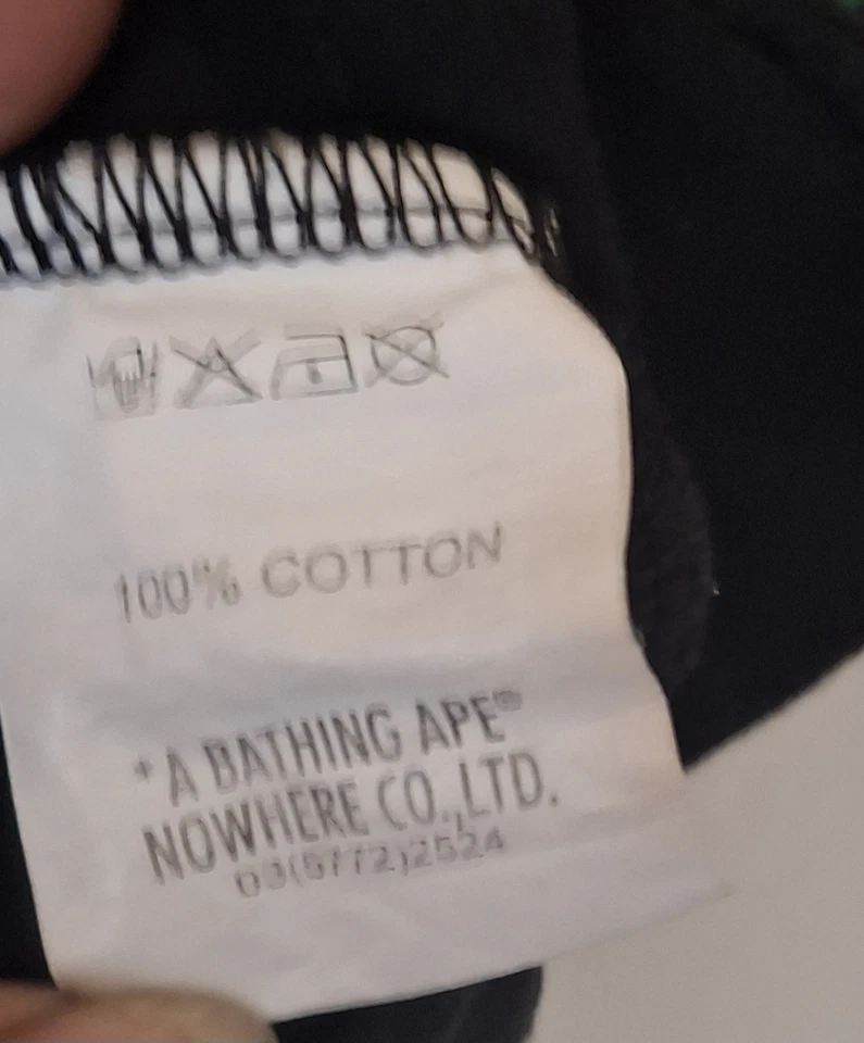 A Bathing Ape T Shirt Youth XL Baby Milo Tee Bape Black Graphic Art Rare Adult S - Image 4 of 4