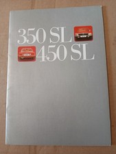 1973 Mercedes Benz 350sl 450sl Sales Brochure German Language 28 Pages Mint
