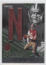 2021 Donruss Elite Spellbound Green Joe Montana (First N Red Jersey) HOF 10y3