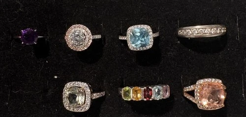 Lot Of 7 Sterling Silver Rings