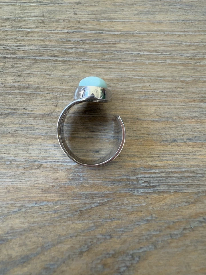 Ross Simon’s Authentic Larimar Sterling Silver Wrap Ring, Size 7 - Image 4 of 4