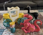 Vintage Fisher Price Little People Play Family Castle Lot. Dragon, Princess ++