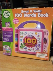 LeapFrog Scout and Violet 100 Words Bilingual Book Learning Reader Toy NEW