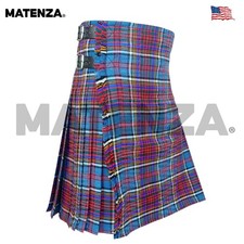 Anderson Modern Tartan Kilt 8 Yard 16oz Handmade Scottish Kilt for Men