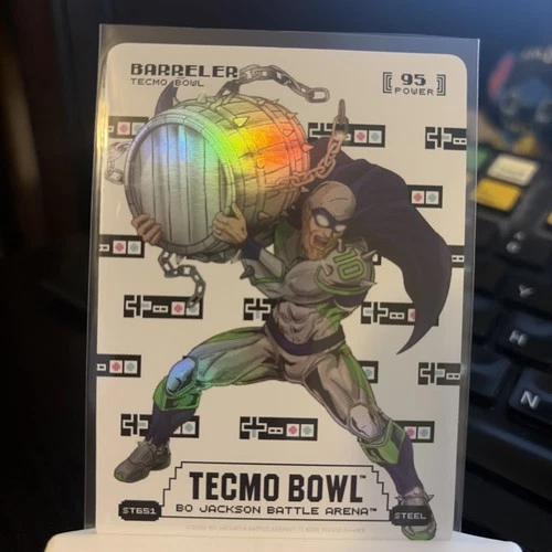 Bo Jackson Battle Arena Tecmo Bowl “Barreler” Sore Thumbs Battlefoil - Kupp