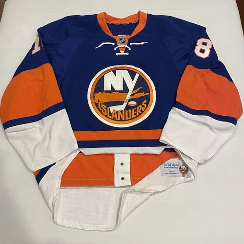 Game Worn Ryan Strome New York Islanders 2016-17 NHL Jersey Used Blue Home 56