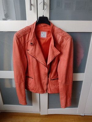 Gypsy Lederjacke orange in Gr. 40